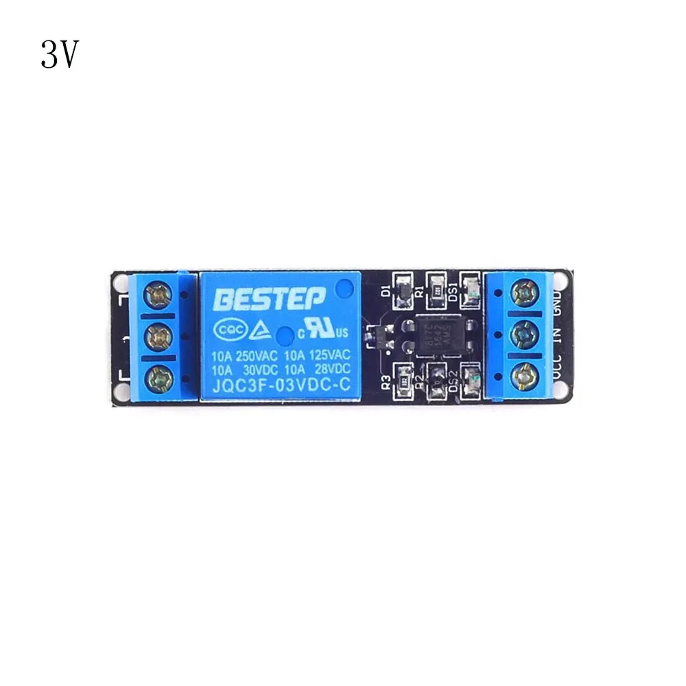 3V 5V 12V 24V Low Level Trigger Relay Module 1 Channel Optocoupler Isolation PLC Control Board with Indicator