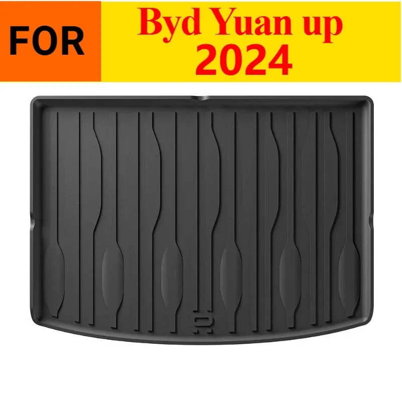 New Arrivals Premium waterproof non-slip 3D TPE Rear Trunk Mat for Byd Yuan up 2024，All Weather Dustproof Black Interior