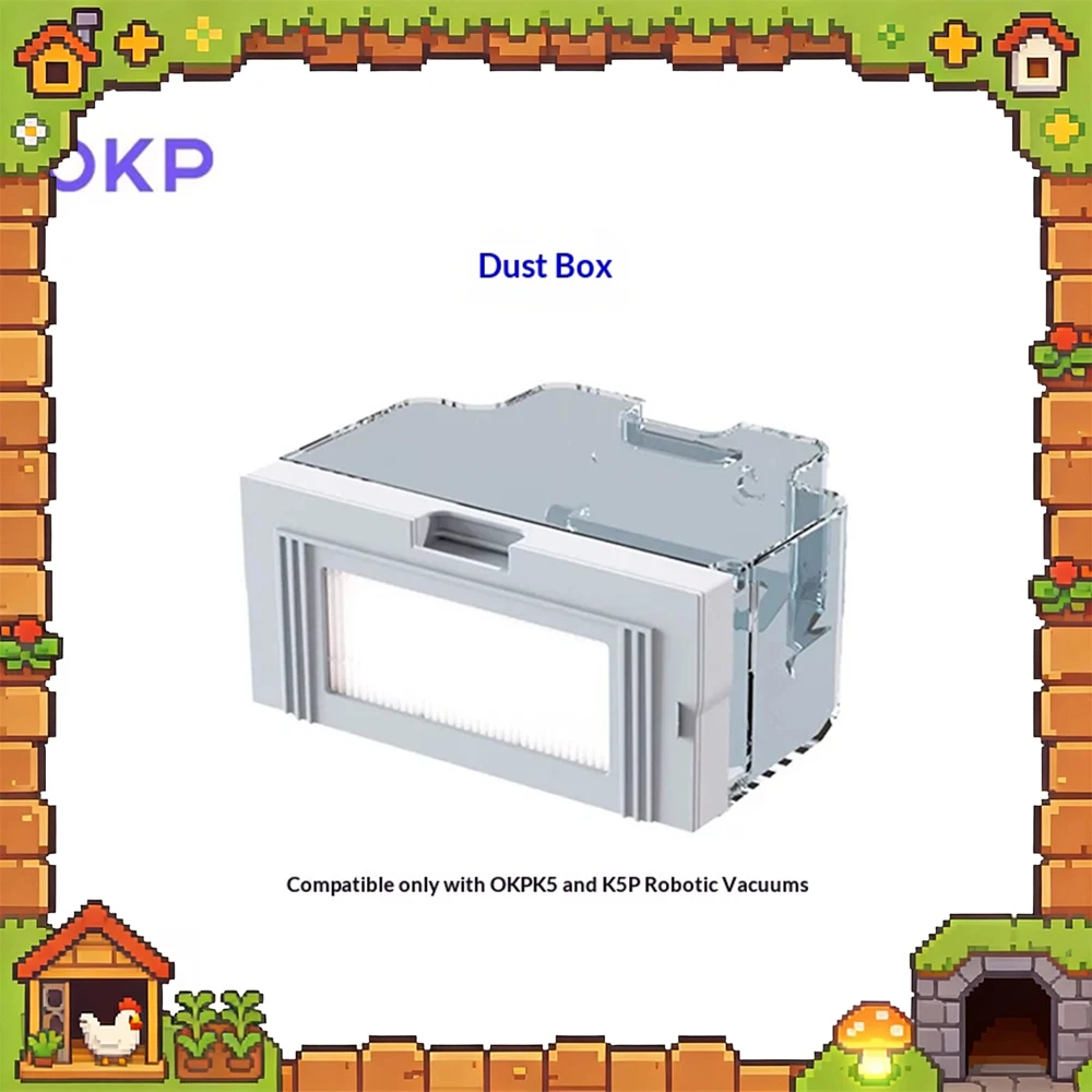 OKP Robot Vacuum Cleaner One dust box accessory of OKP sweeping robot is only suitable for K5 and K5Pro