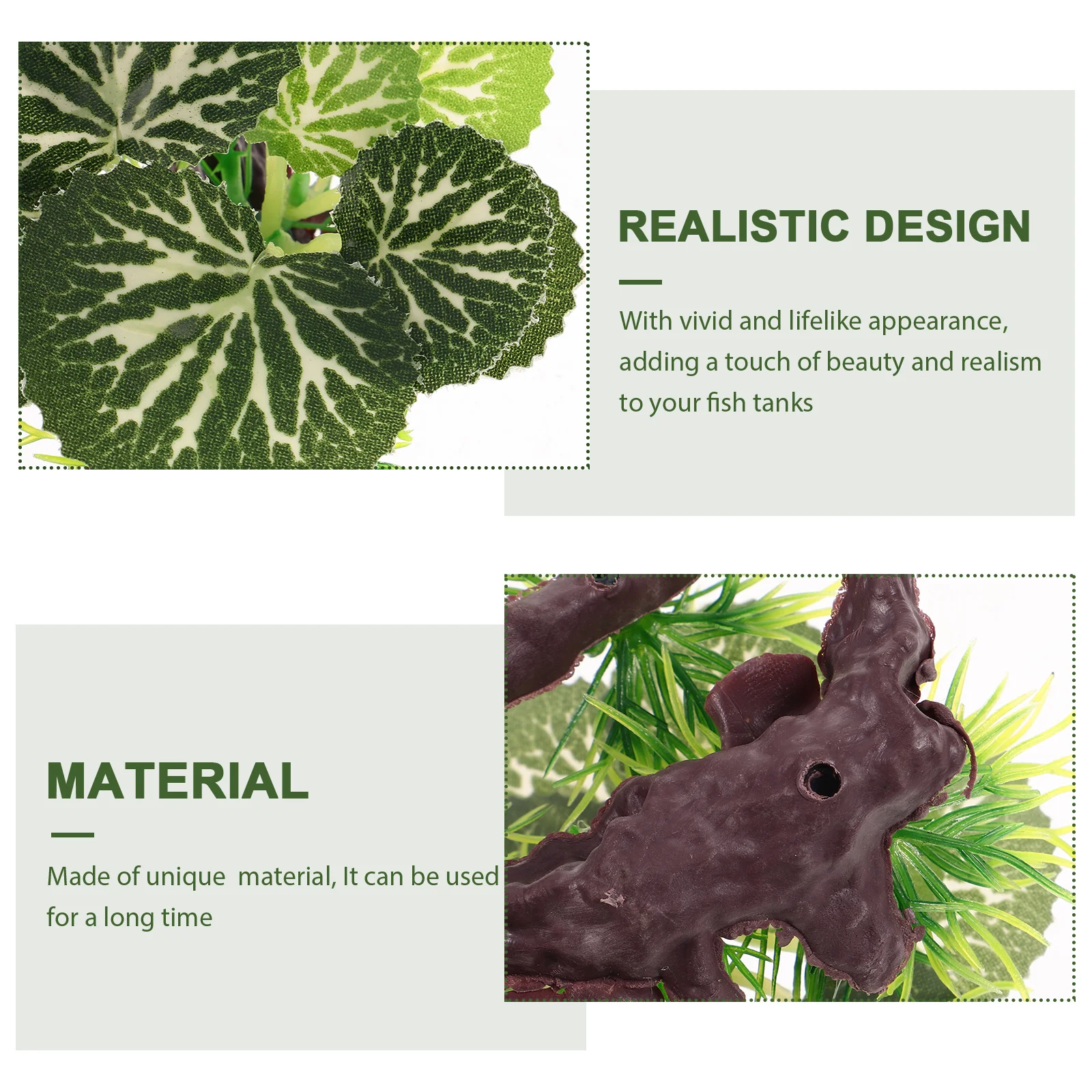 

1 Artificial Water Plant Decoration for Aquatic PlasticPlants Vivid Safe Material Hide Happy Aquarium Landscape Decor for Fish