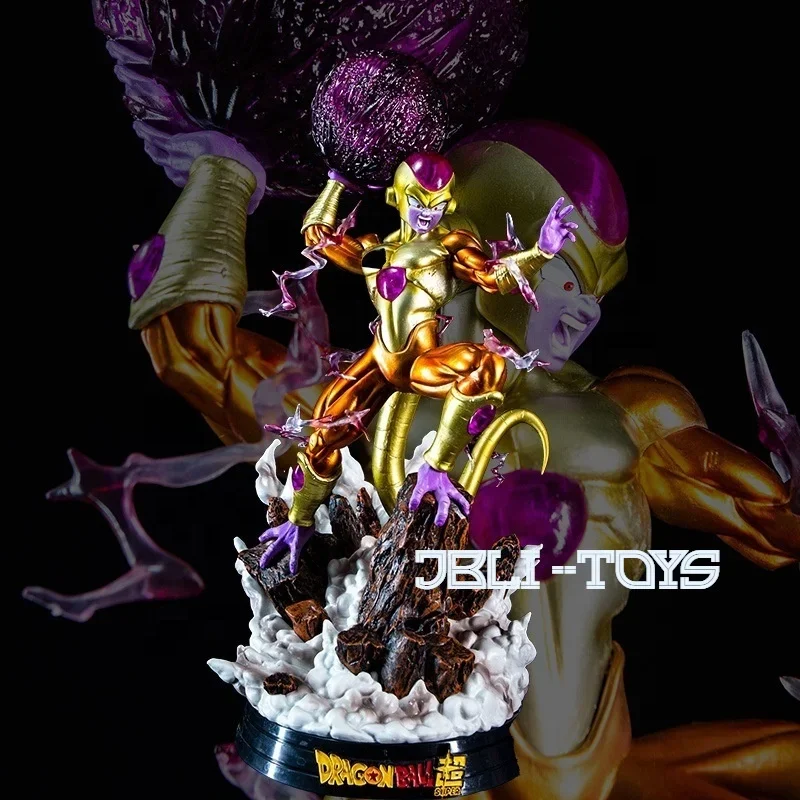 Drag-on Ball Z Anime Figure Golden Frieza Final Form Fukkatsu Will Shine Action Figure Toy 47CM Drag-on Ball Model Kids Toy