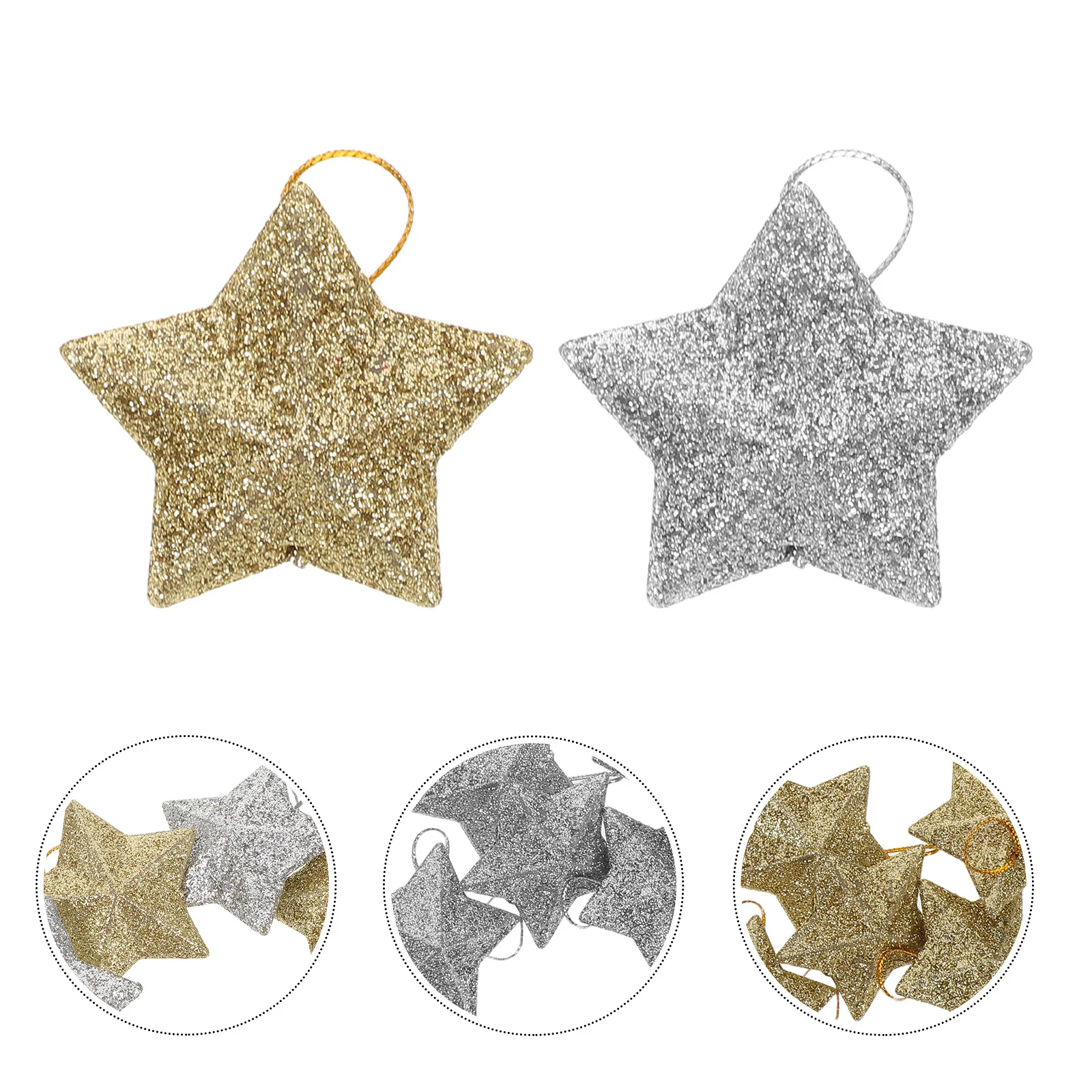 

Backdrop Decor Five Pointed Star Pendant Christmas Hanging Ornaments Party Favors Decorations