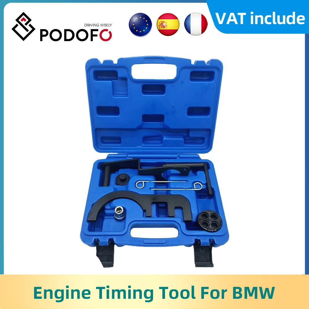 Podofo Engine Timing Tool Setting Locking Set Twin Camshaft for BMW Diesel Engines N47 N47S N57 N57S 1.6 2.0 3.0 320d 520d