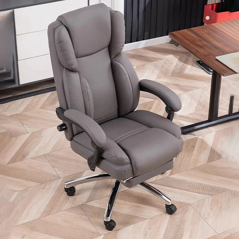 Living Room Armchair Office Chair Swivel Luxury Leather Office Chair High Back Ergonomic Chaise De Bureaux Home Furniture