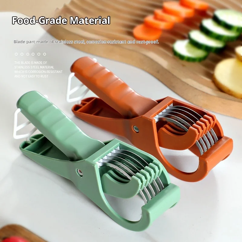 

New Kitchen Multifunctional Stainless Steel Slicer for Vegetables Fruits Salads - Efficient Fruit Cutter And Vegetable Slicer
