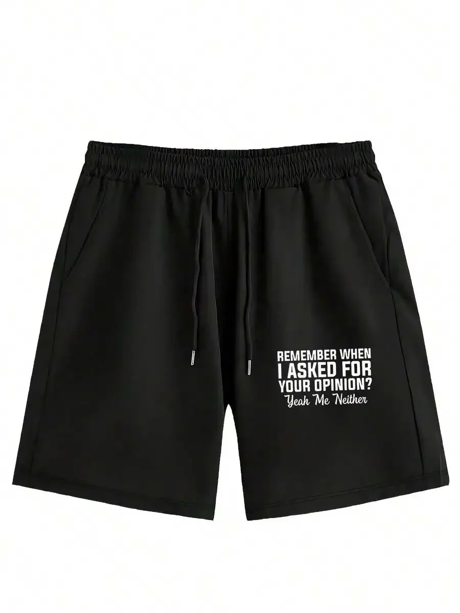 

Mens Funny Quote Athletic Shorts Casual Gym Workout Black Drawstring Waist