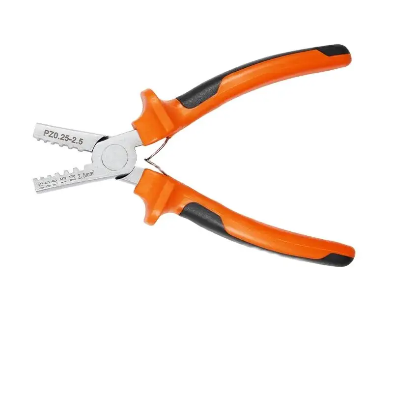 PZ1.5-6/6A PZ0.25/0.5/10 German-Style Mini Copper Tube Terminal Crimper Hand Tool for Electrical Wiring & Hardware