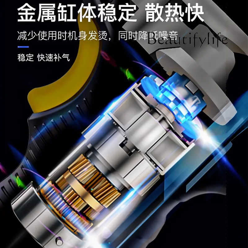 ปั๊มลมรถยนต์ไร้สายไฟฟ้ายางรถยนต์ปั๊มลมแบบพกพาปั๊มลมมือถือ