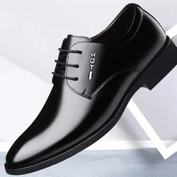 Classic Business Men Dress Shoes Fashion Elegant Formal Wedding Shoes Men Slip on Office Oxford Shoes for Men