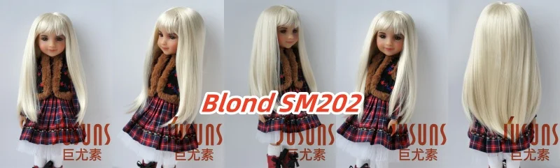 Jusuns JD371 9-10inch 10-11inch Soft Synthetic Mohair Doll Wig Full Bangs Miranda BJD Hair OG Blythes Meadow Doll Accessories
