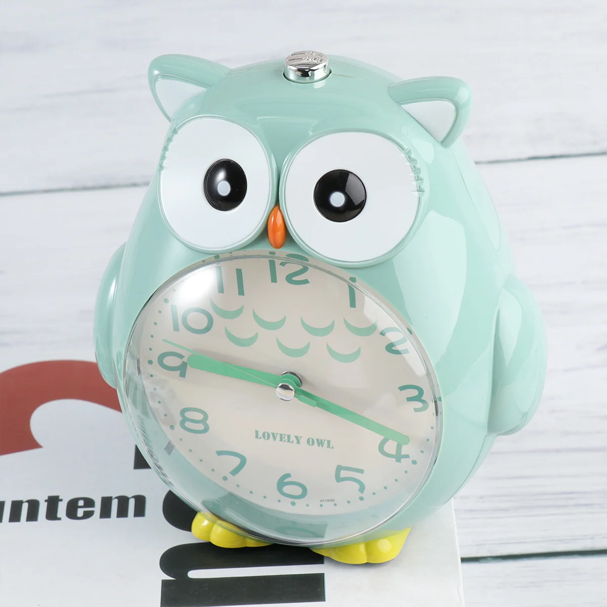

1pc Owl Alarm For Cartoon Desktop Clock With Night Light Mute Music Function Creative Bedside Timer For Bedroom
