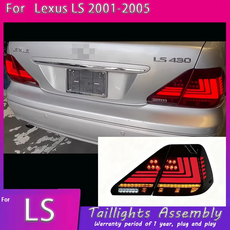 Car For Lexus LS LED Taillight LS430 2001-2006 Upgrade Modified New DRL Dynamic Turn Signal LED Taillight Auto Accessories