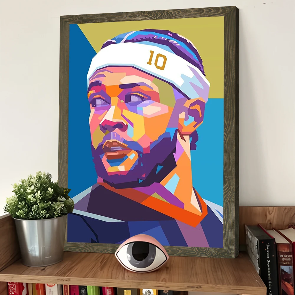 ممفيس ديباي البوب الفن صورة كرة القدم يطبع المشارك مخصص حائط لوح رسم الفن ديكور المنزل الحديث الجمالية عصا ديكو #3