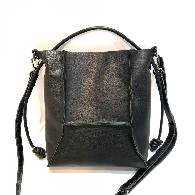 

American High-quality Top Layer Vegetable Tanned Cowhide Crossbody Bag For Women, Simple And Casual, Large Capacity Shoulder Bag