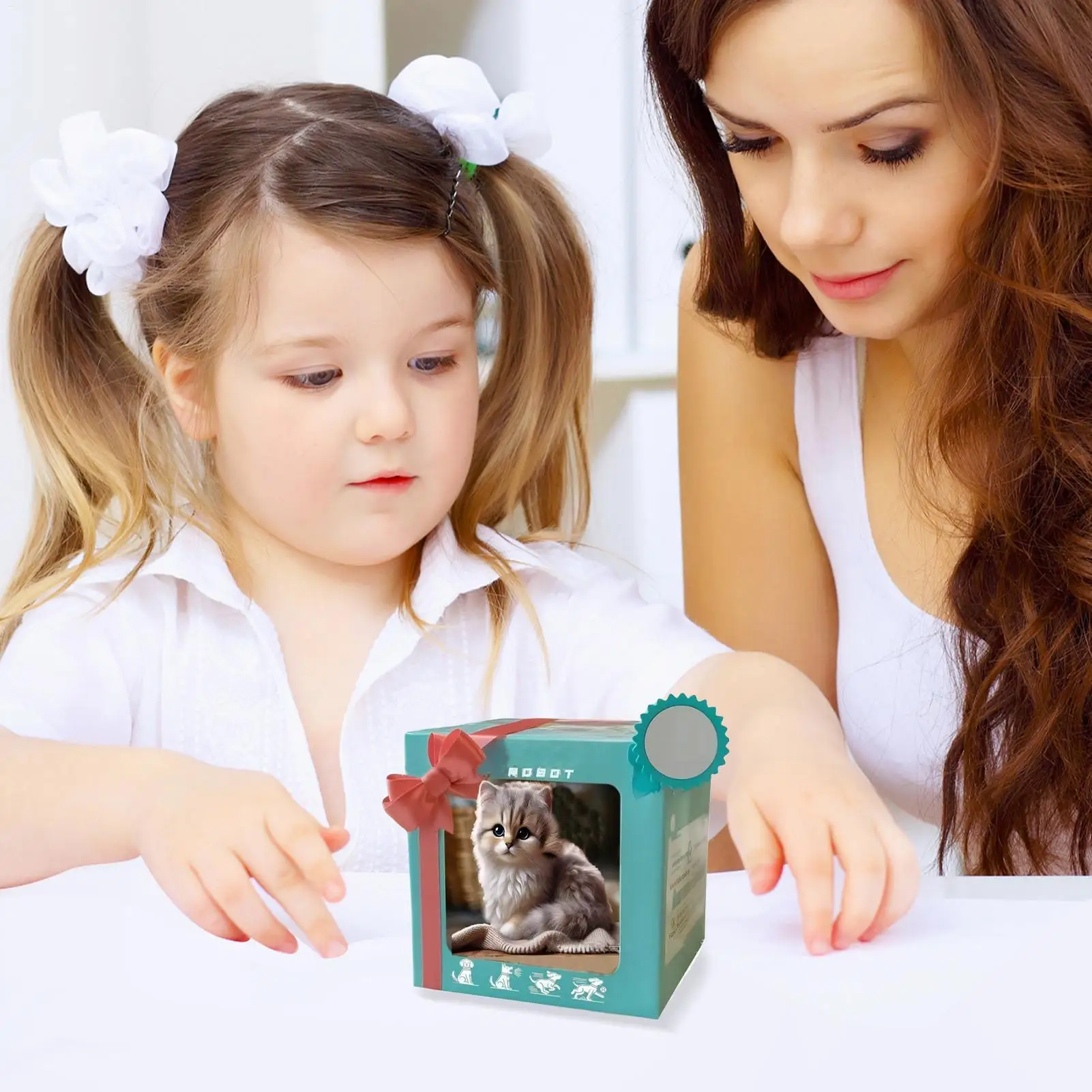 Kat Robot Handgemaakte Knuffels Gevulde Robotic Smart Intelligent Simulatie Speelgoed voor Kinderen Meisjes Senioren Thuis Binnen Gebruik
