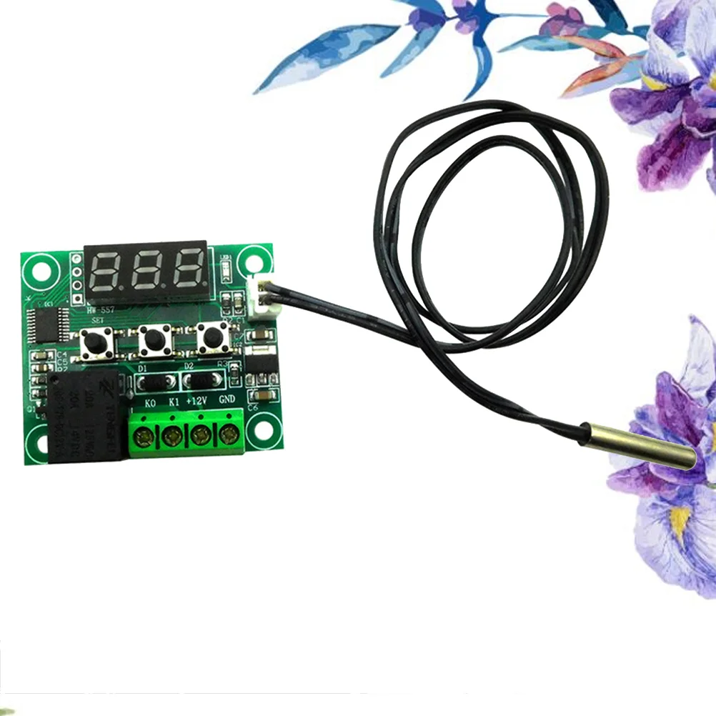 12V Programmable Thermostat Module For Central Air Conditioner Fan Coil Units Heating Cooling Room Temperature