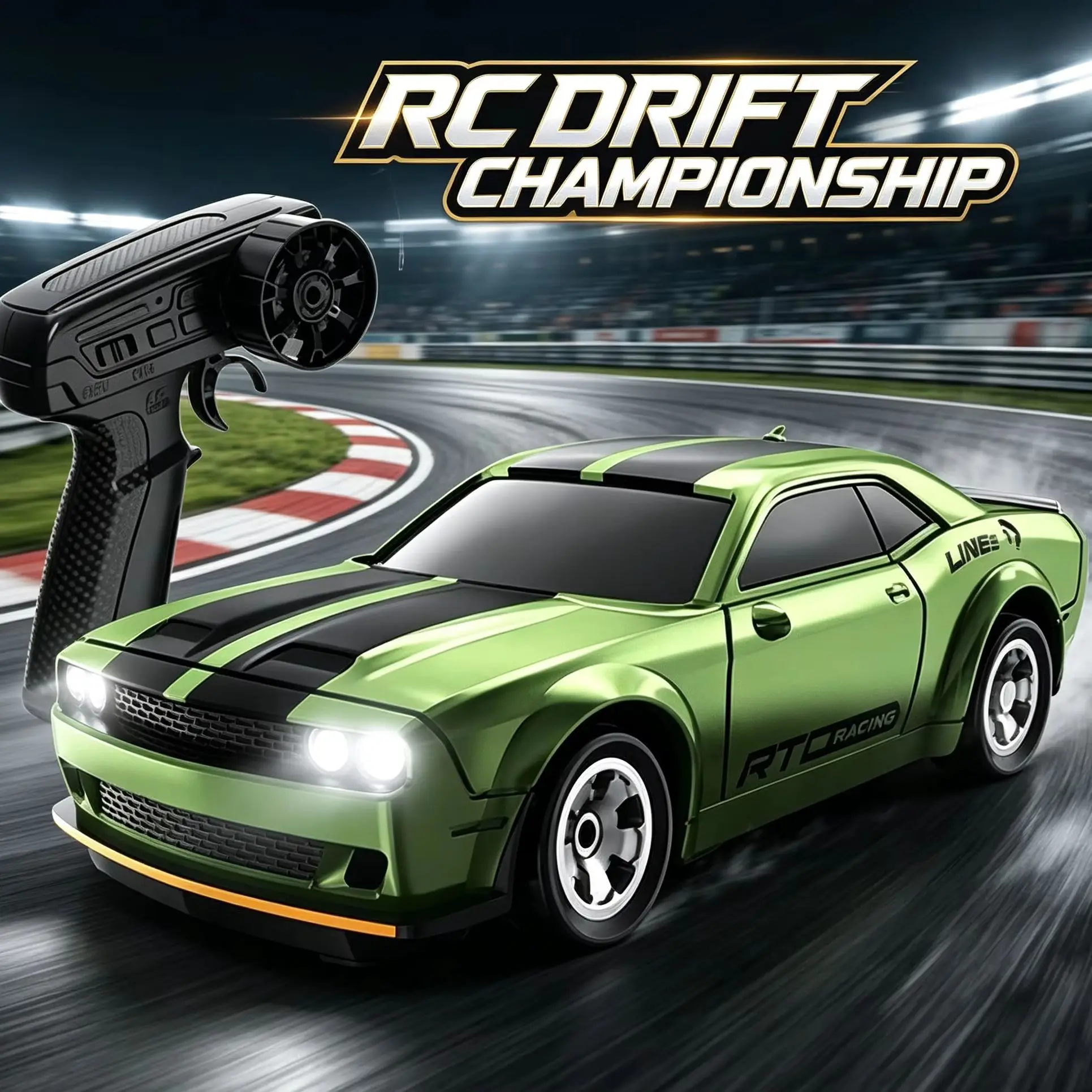 

1/64 Drift RC Car Four-wheel Remote-controlled Racing Car Full Proportions Desk Competition Toy High Speed Car Boys Gifts