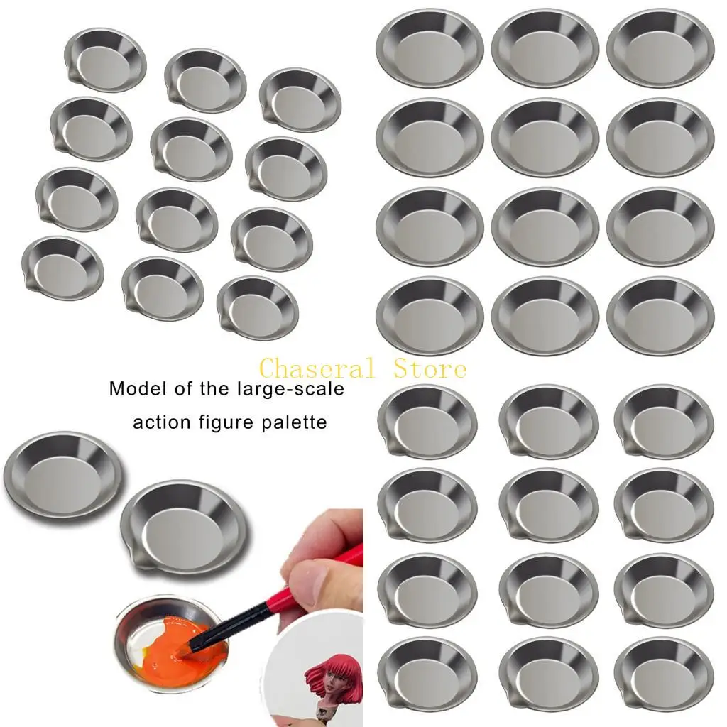 E7CE Permanent 410 Untarnished Paint Mixing Cups For Model Enthusiasts 12 Divisions Set