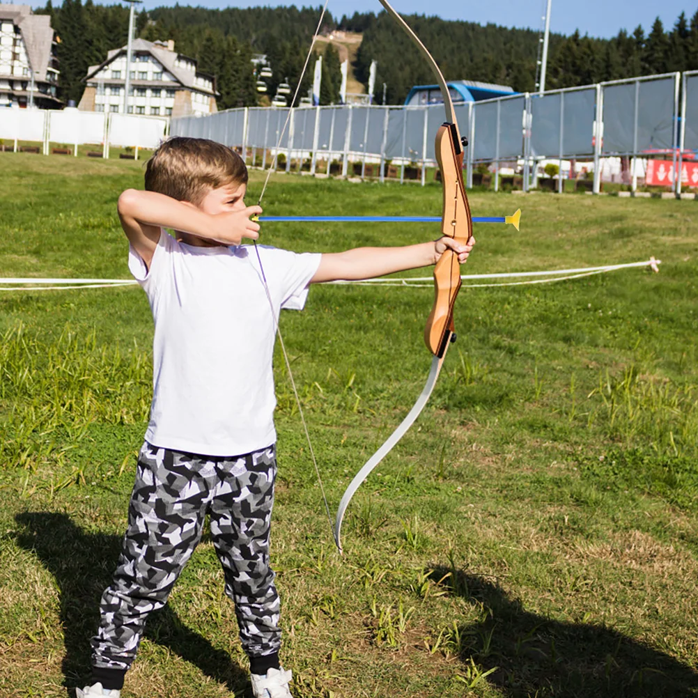 12 Pcs Children's Archery Set Game Toy Safety Practice Arrow Suction Shooting for Competition