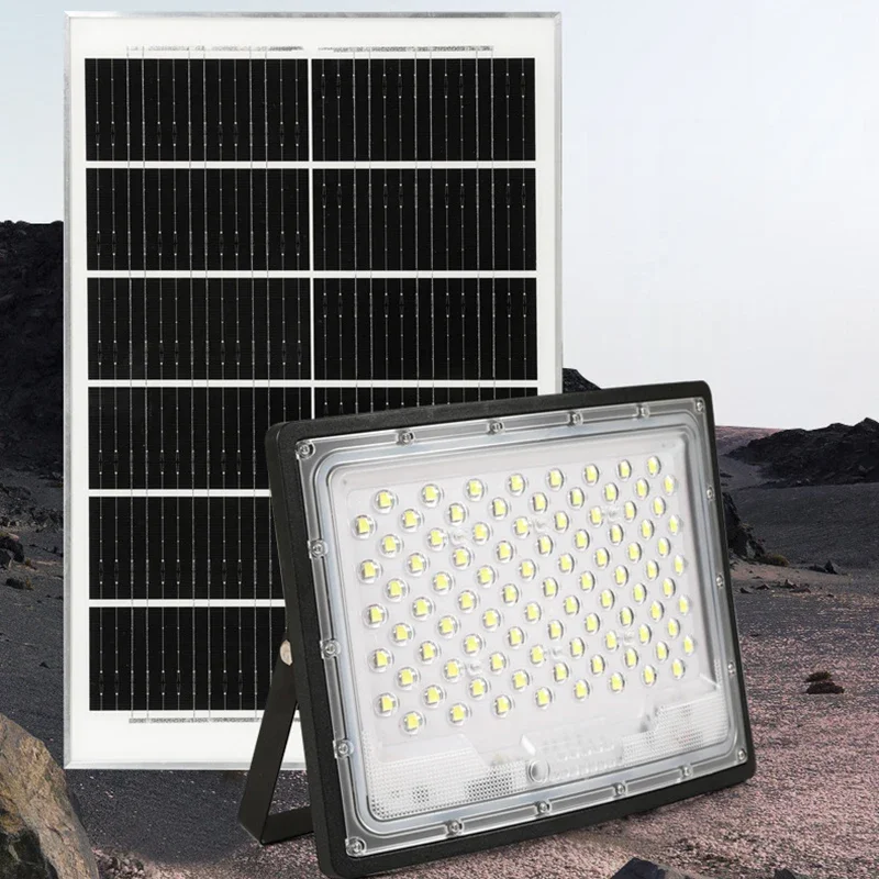 

Hot Selling New Solar Outdoor Garden Light Automatically Turn on After Dark Outdoor Solar Flood Light Rechargeable ED Solar Lamp