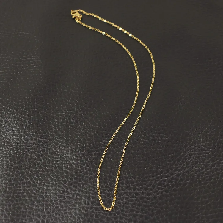 New Ladies Clavicle Necklace Chain Chain Lip Flat Cross Stainless Steel Necklace With Chain N1302