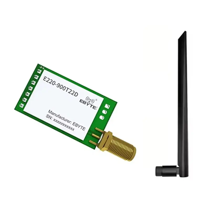 EBYTE E220-900T22D Module sans fil Lora LLCC68 22Dbm longue portée 5Km SMA-K UART RSSI émetteur-récepteur DIP avec antenne 868Mhz
