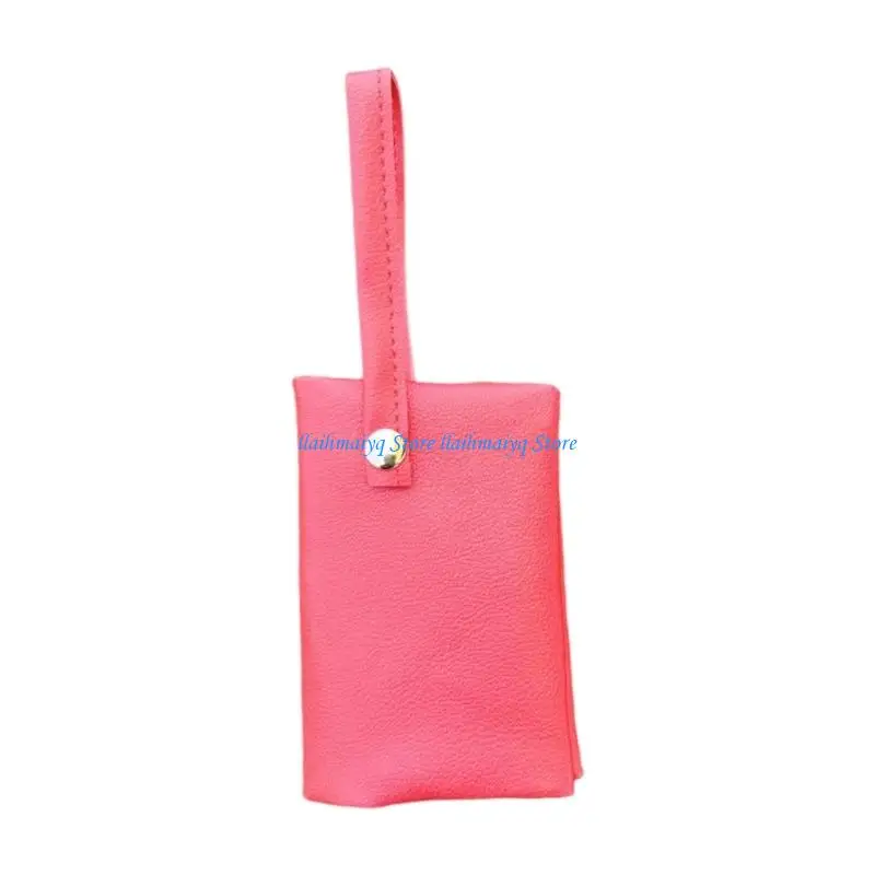 573B Compact Leather Tissue Dispenser Hanging Storage Solution For Small Spaces