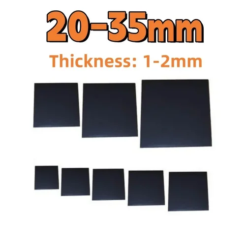 Hojas magnéticas, imanes autoadhesivos cuadrados de 20/25/30/35mm, pegatinas magnéticas para el hogar, refrigerador, oficina, pegatinas flexibles