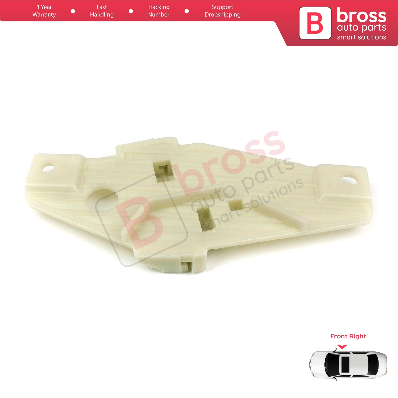 BWR5407 Window Regulator Repair Clips Front Right Door for Toyota Corolla E10 AE100 E100 1991-1999 3/4/5 Door 6981002051