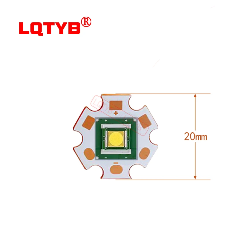 Imagem -02 - Grânulos Brancos Frios da Lâmpada para as Peças da Lanterna Conversão Faça Você Mesmo Frio Vidro Liso Microplaqueta Superior Diodo Smd Sbt90 9090 50w 3v 15a