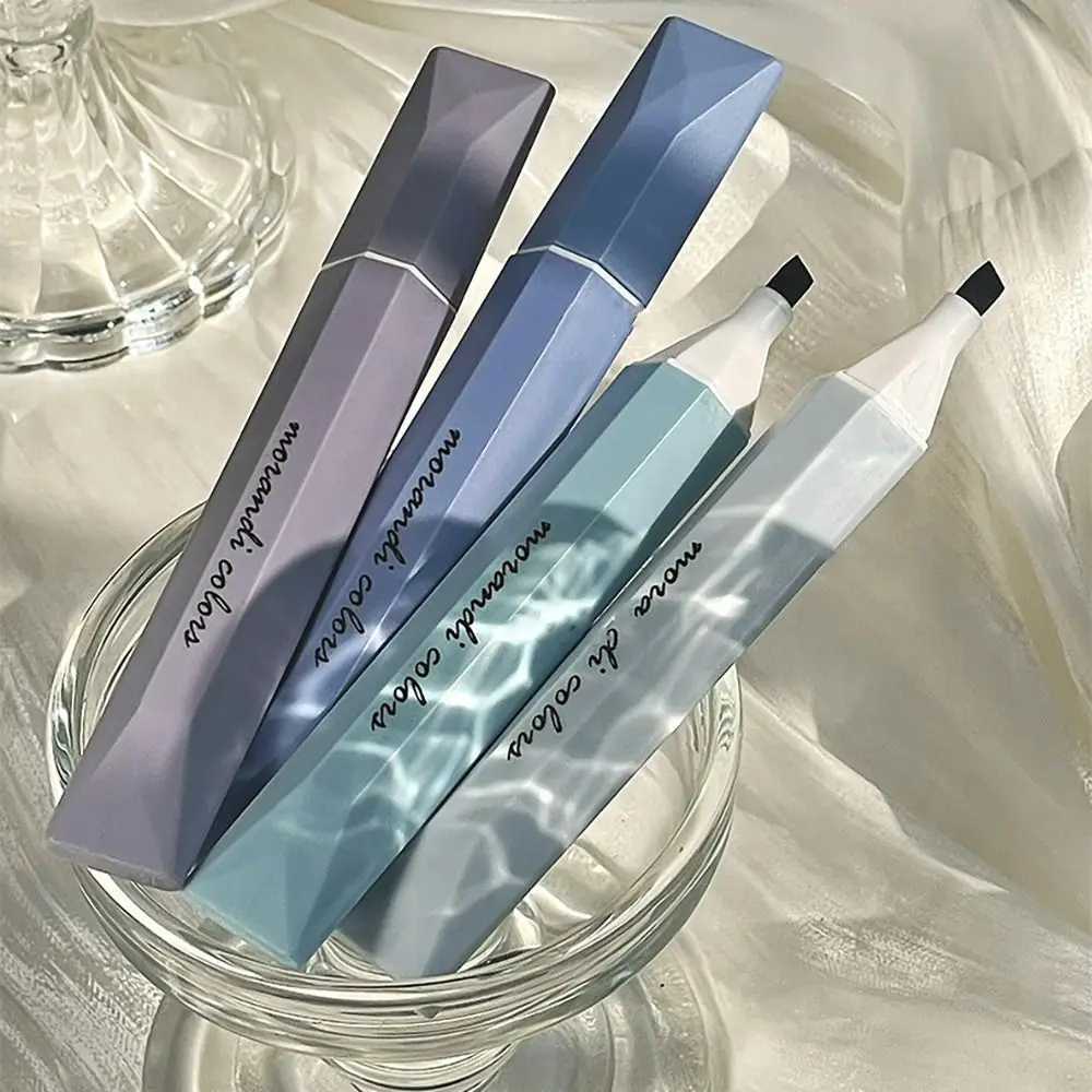 4PCS/Set Gradient Color Highlighter Eye Protection Graffiti Fluorescent Pen Stationery Mark Key Points Pen School Office