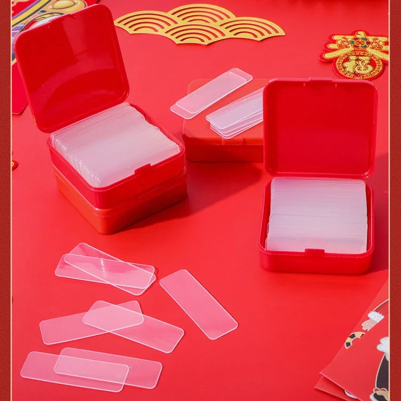 Reusable Double Sided Stickers Nano PVC Tape Washable Waterproof Wall Sticker Traceless Self-Adhesive Transparent Tape