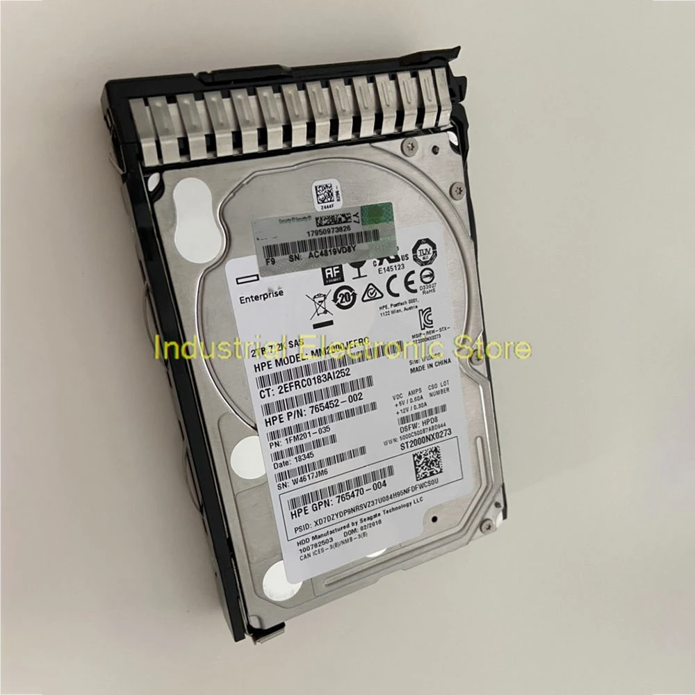 2TB For HP 765466-B21 765873-001 765470-004 2T SAS 7.2K 12G 2.5 G8 G9 G10 Server Hard Disk