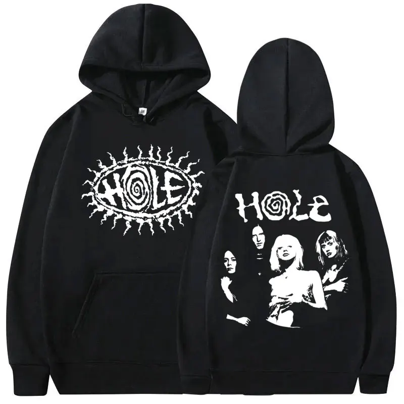 

Alternative Grunge Rock Band Hole Courtney Love Double Sided Print Hoodie Men Gothic Vintage Sweatshirt Men's Oversized Clothes