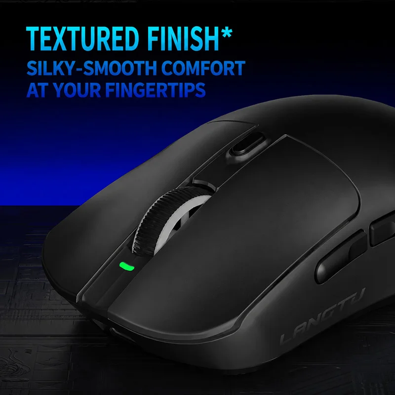 M8 Three-Mode Wireless Gaming Mouse, 650Mah Large-Capacity Rechargeable Battery, Lightweight, 6 Programmable Buttons, Paw3311 Optical Sensor, Bluetooth 2.4g Wired Mouse for Gaming and Office Use