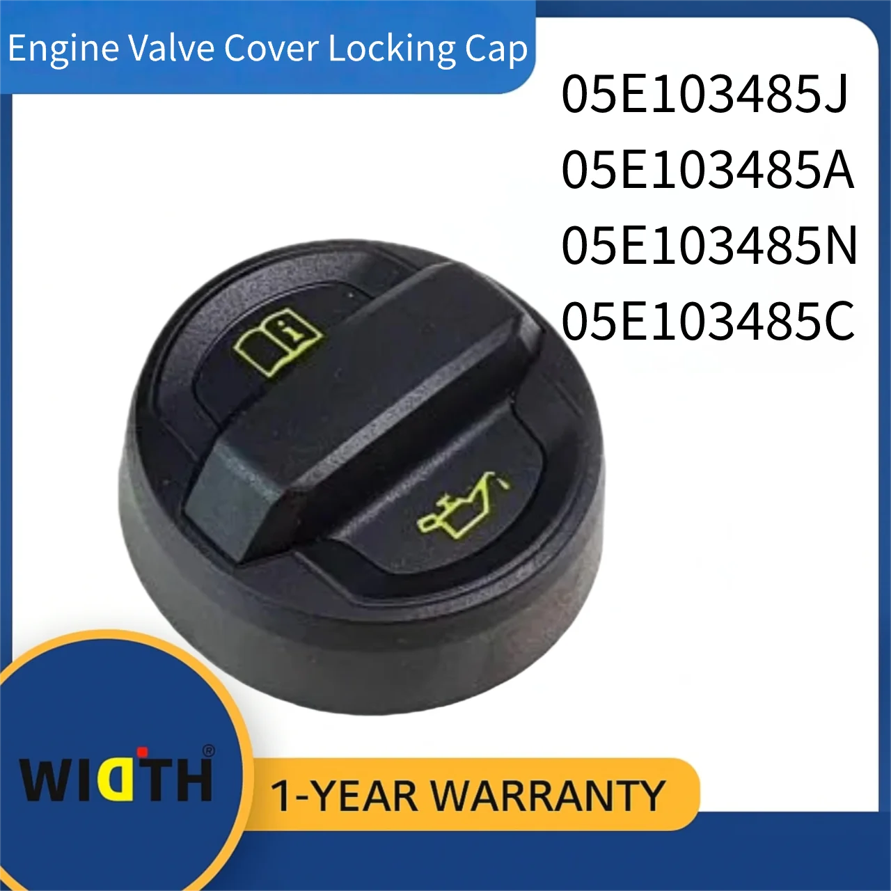 

05E103485J 05E103485A 05E103485N 05E103485C Engine Valve Cover Locking Cap for VW Golf Passat Tiguan Audi A3 Q2 2013-2023