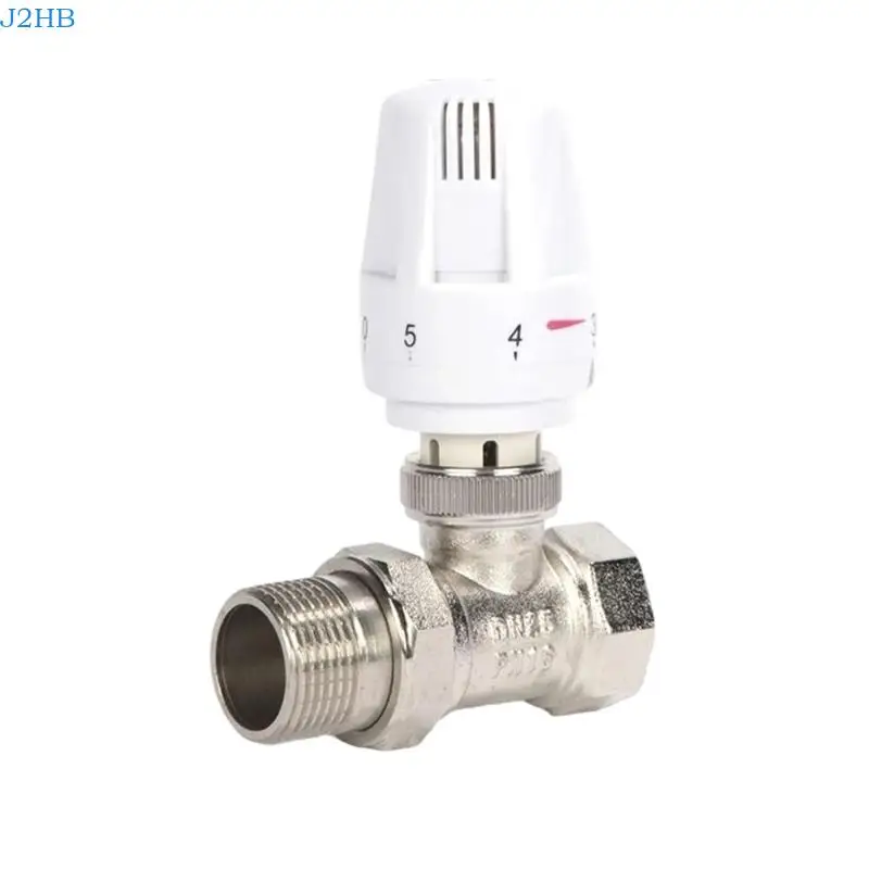 J2HB Easyly Install Thermostatic Radiators Control Valves Coppers Vertical Heating
