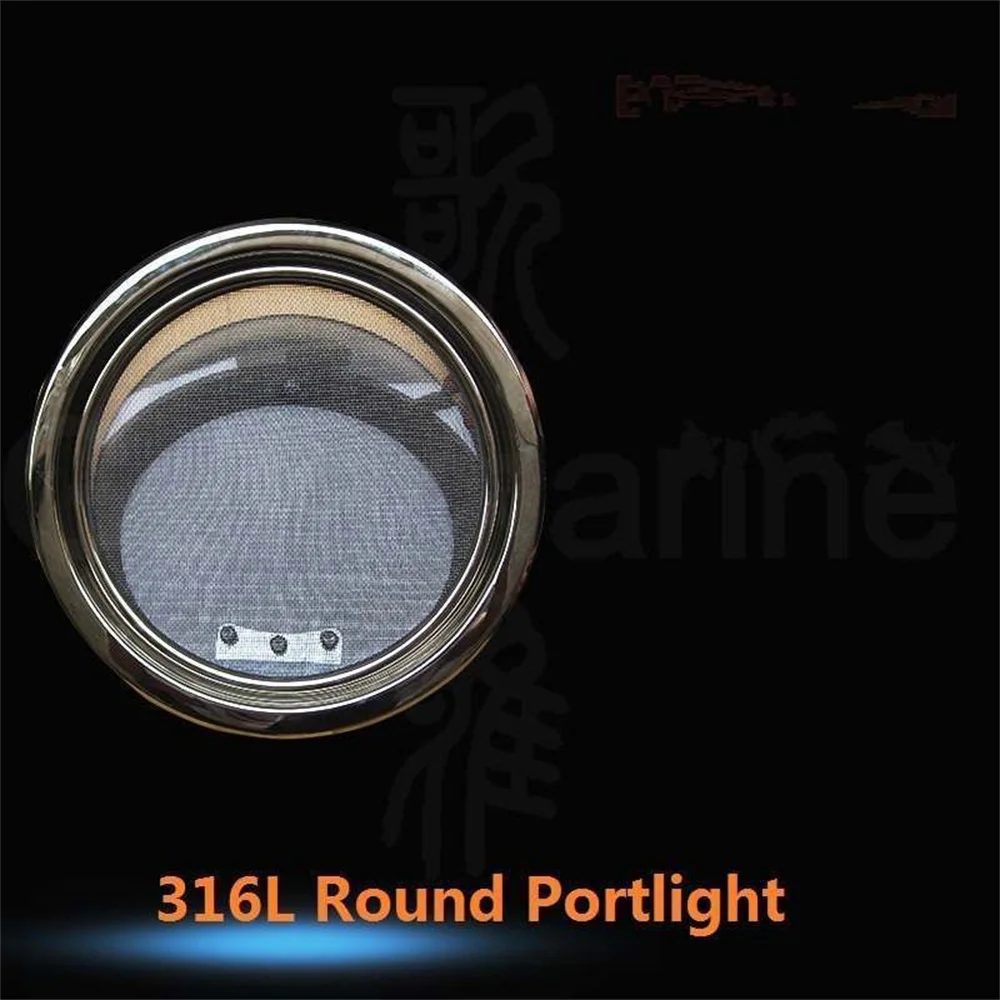 

316L Stainless Steel 300mm Round Shape Portlight Porthole Hatch Window Marine Boat