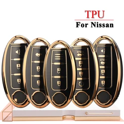 jingyuqin Soft TPU Auto Key Case For Nissan Versa Maxima Altima Rogue Armada Sentra Murano Infiniti FX35 QX60 Car Accessories