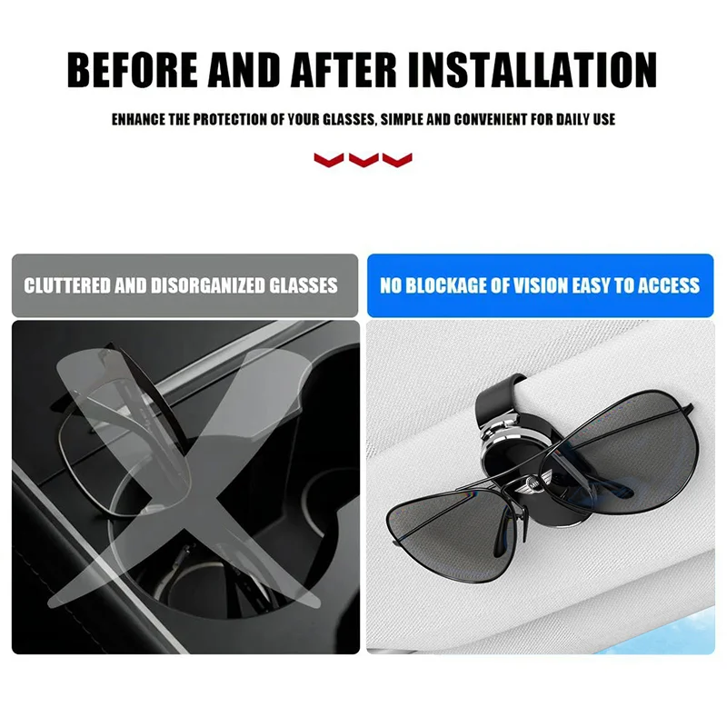 ABS MINI Auto-Sonnenblenden-Brillenclip Zubehör für Mini Cooper S JCW Works R56 R50 F54 F55 F56 F57 F60 R52 R53 R55 R57 R58 R59 – Detail 2