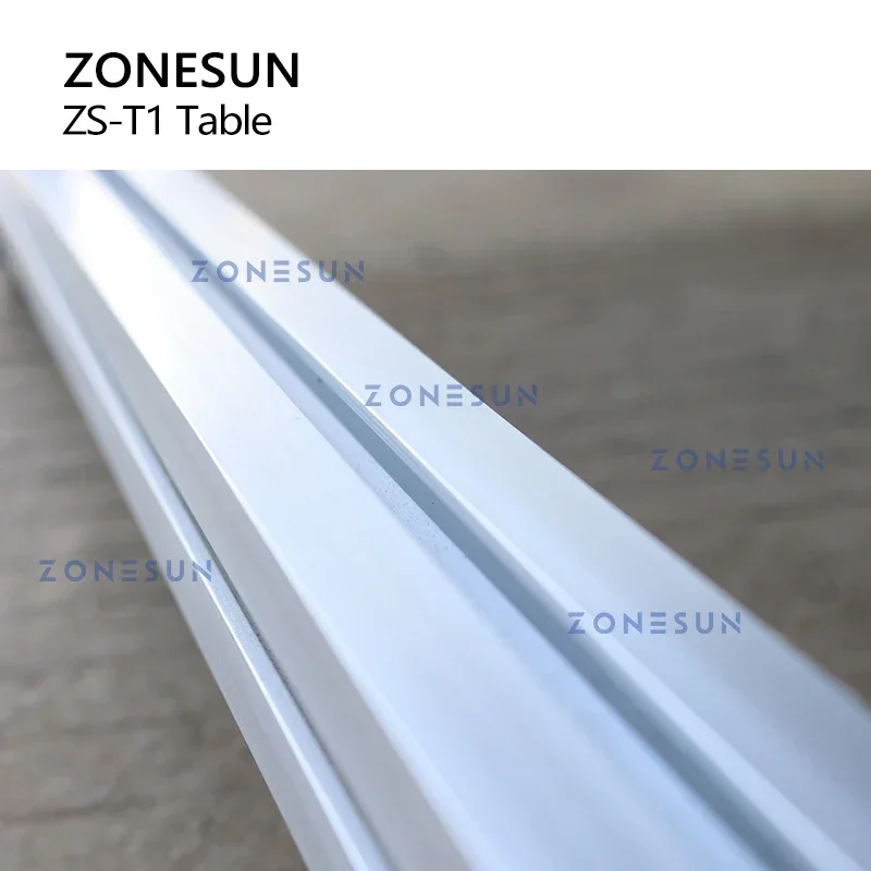 ZONESUN 可動テーブル卓上充填ラベリングマシンユニバーサルホイール 70*70 センチメートル A3 鋼アルミニウム合金 ZS-T1