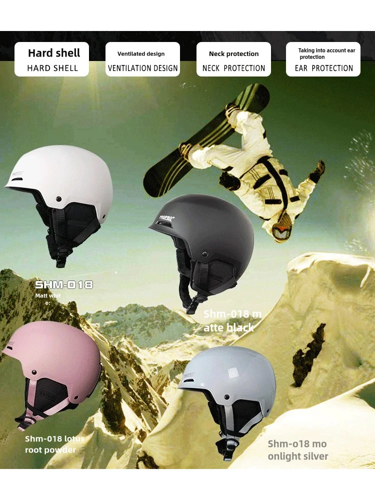 PROPROWinter Winter Sports professionalSki Snowboard Helmet Safety snowboard motorcycle Skate men's women's Bicycle helmet woman