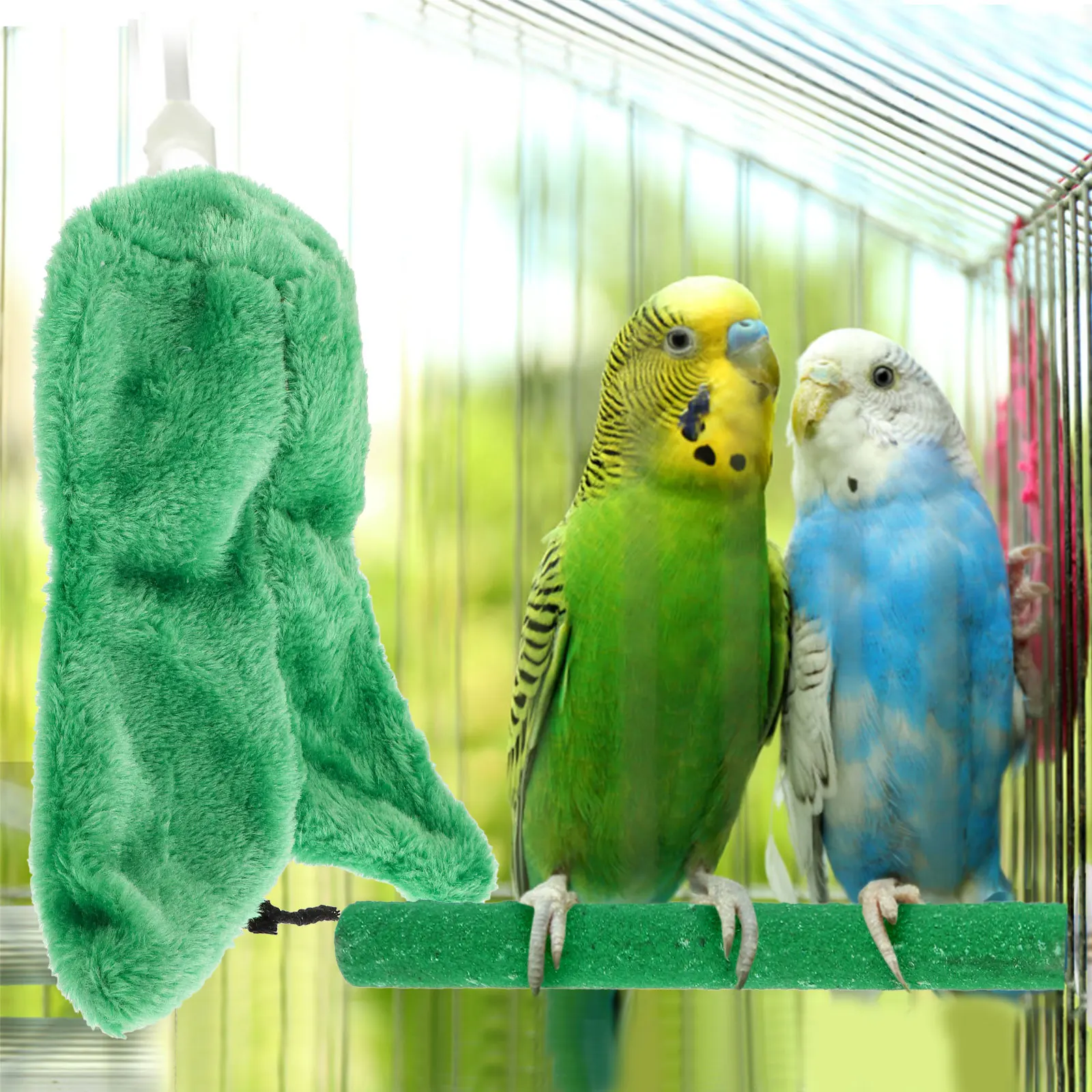 

Wool Blanket Bird Nest Parrot Hammock Bed Winter Shelter House Warm Parakeet
