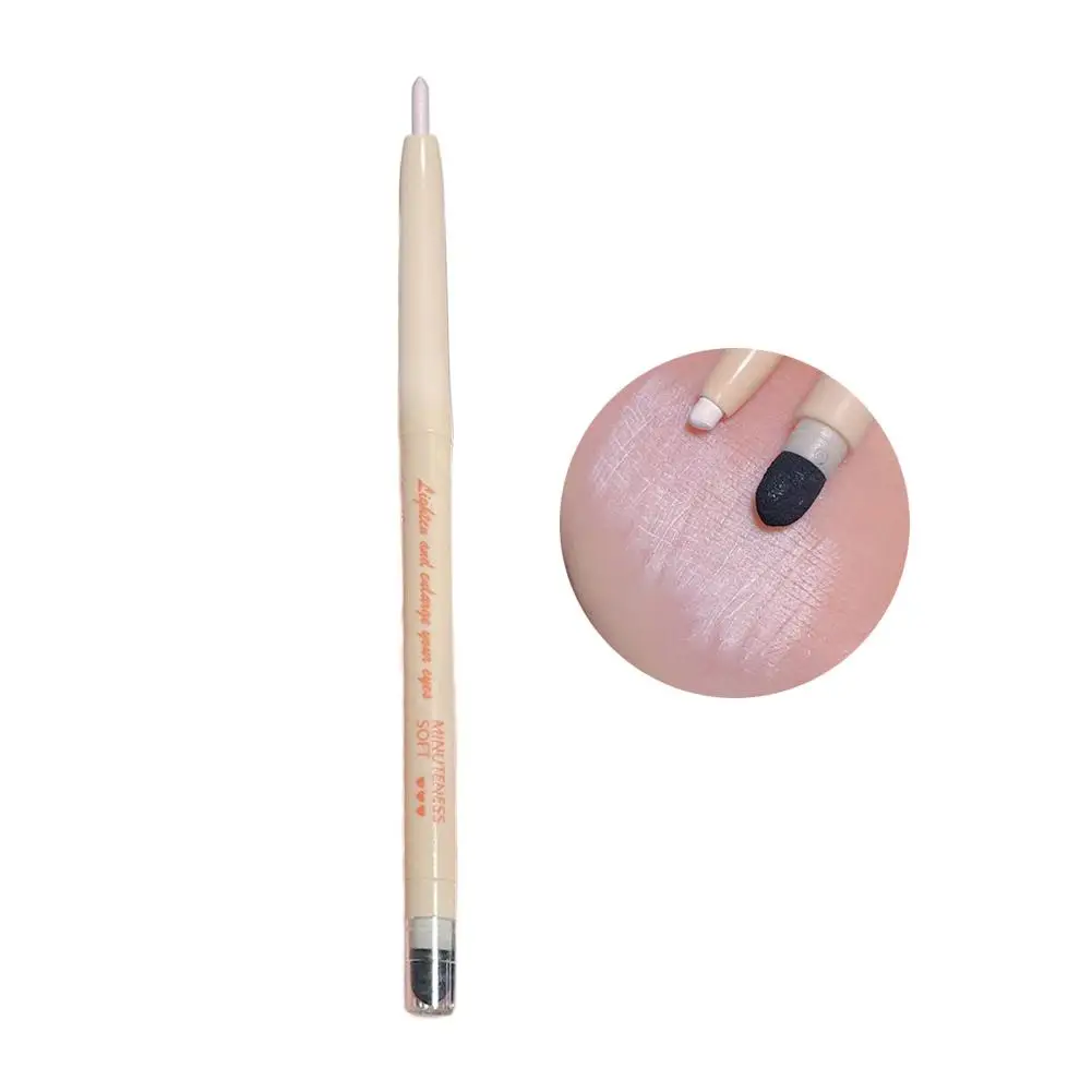 Diamond Glitter Eyeshadow Matte Pearlescent White Smooth Highlight Eye Waterproof Pearly Pen Eyeliner Silkworm Shadow Silve O9E0