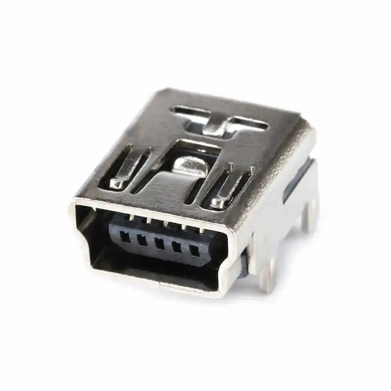 Mini USB 90-Degree Right Angle Female Connector (mini-USB) USB Socket 5PF