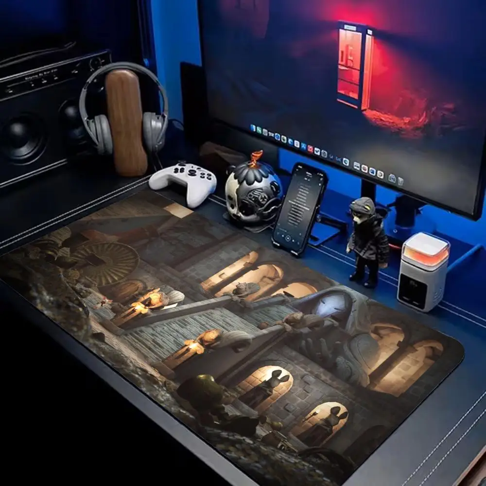 Moss The Forgotten Relic Mouse Pad Extra Large XXL Extended Gaming Desk Mat Customizable natural non-slip rubber