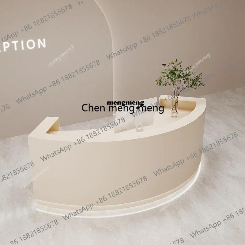 Modern Shop Reception Desks Beauty White Bar Luxury Hotel Restaurant Executive Reception Desks Display Bureau Lounge Furniture