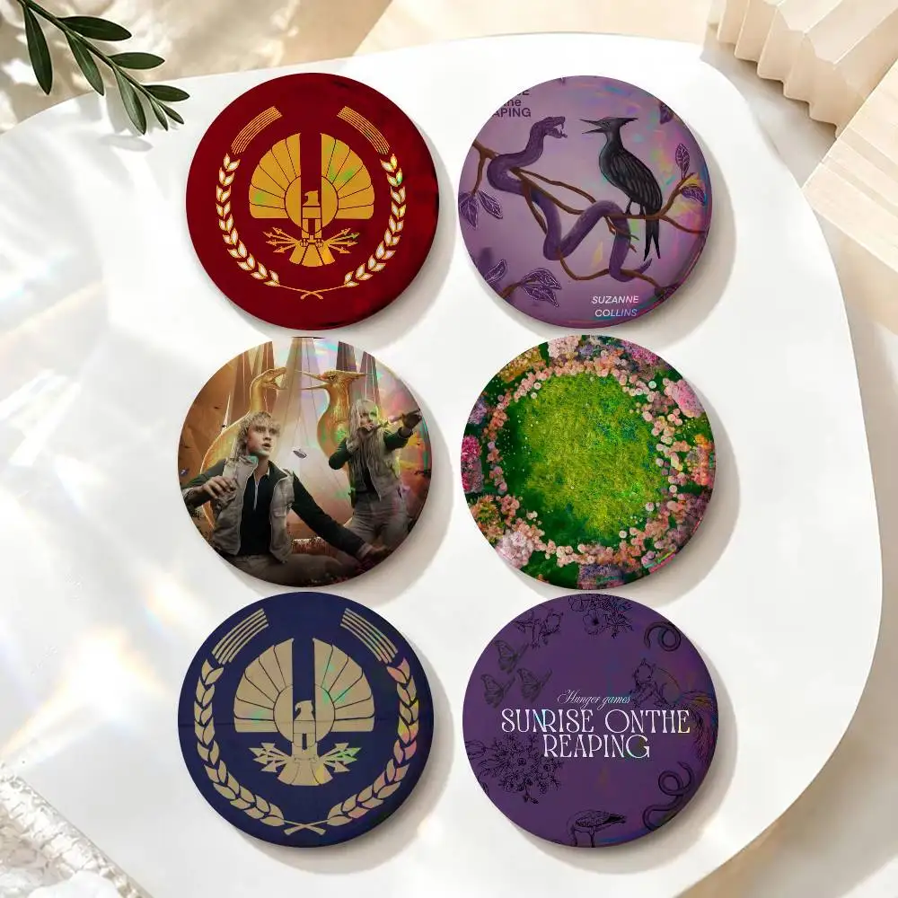The Hunger ins Cute Manhwa Coin Brooch DIY Backpack Clothing Decor Badge Jewelry Accessories Gifts Games Sunrise on the Reaping