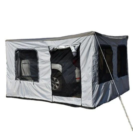 Portable Foldable Connectable Tailgate Canopy Camping Car Rear SUV Van Awning Tent for Camping