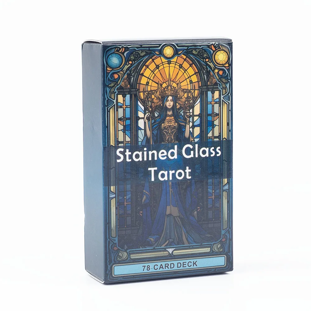 Witraż Tarot A 78-karta talia rozrywka rozrywka gra karciana spotkanie rodzinne wróżenie planszowa gry 10,3*6 cm